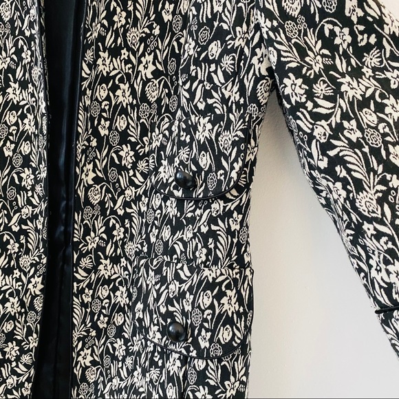 MARIO SERRANI Spring Black & White Coat Blazer - Picture 7 of 13